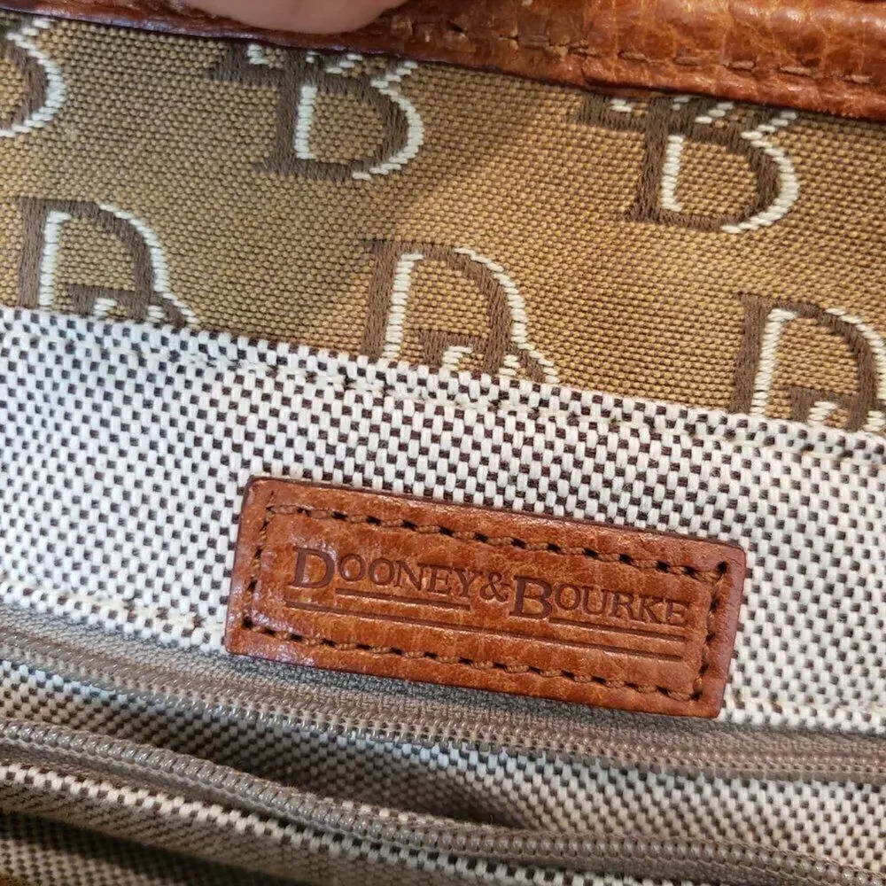 Dooney & Bourke Double Handle Canvas/Leather Signature Handbag U0026